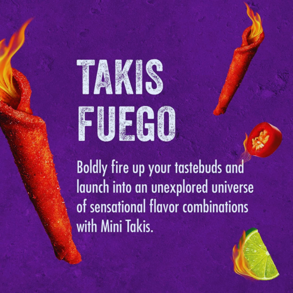 Takis Fuego Mini Pepper Lime offer From AN Retail Foodstuff Trading Company In Dubai. Takis in Dubai