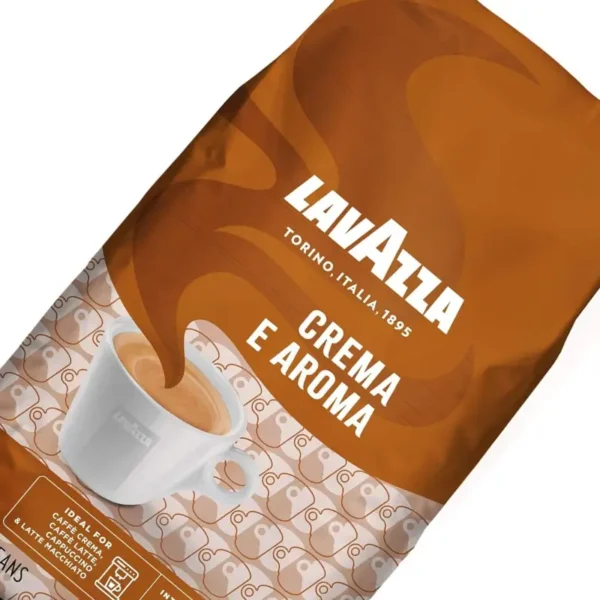 Lavazza Crema e Aroma 1Kg coffee beans side view from AN Foodstuff Retail