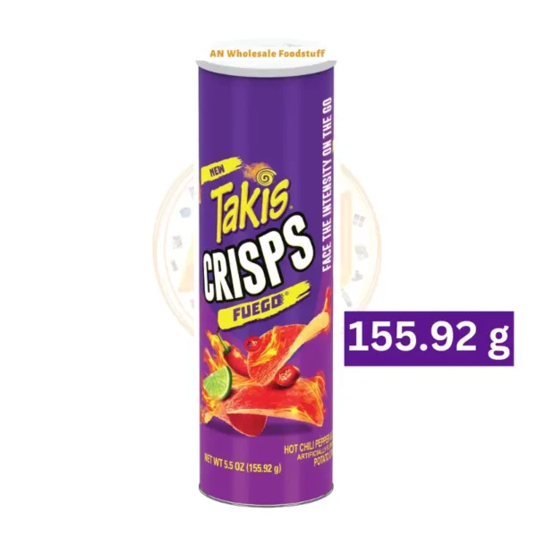 Takis Crisps Fuego 155.92g pack featuring a spicy and zesty crunch