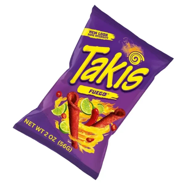 Takis Fuego 56g Tortilla Chips - Hot Chili Pepper & Lime Flavor in Dubai