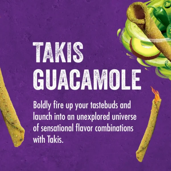 4pcs of Takis Guacamole 113g chips with avocado and lime flavor, from AN Foodstuff in Dubai