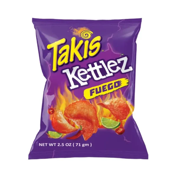 Only With An Retail Foodstuff Trading Dubai. Takis Kettlez Fuego 71g chips ready to unleash fiery heat and flavor