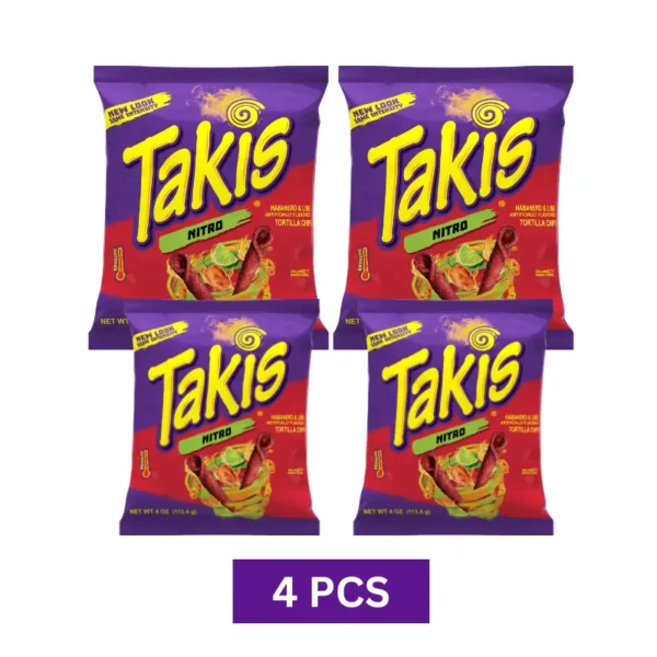 Takis Nitro 113g - 4oz 4pcs Pack | Habanero & Lime