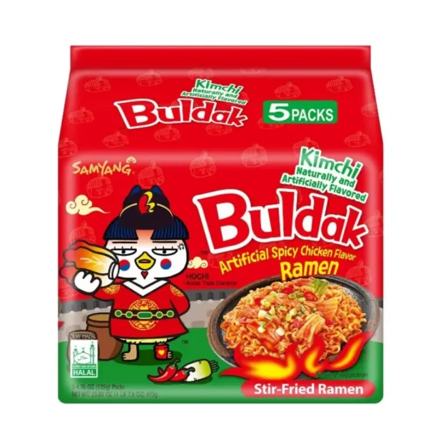 samyang buldak kimchi hot chicken flavor 135g in Retail Online