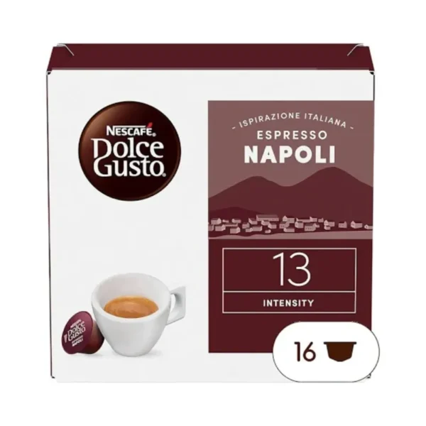 Bold and Intense Espresso Napoli Pods by Nescafe Dolce Gusto