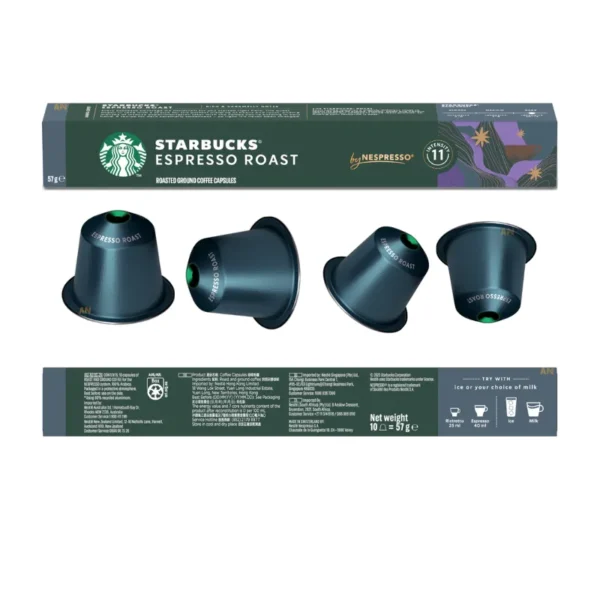 Bold and intense Starbucks Espresso Roast coffee pods 30pcs with caramel notes