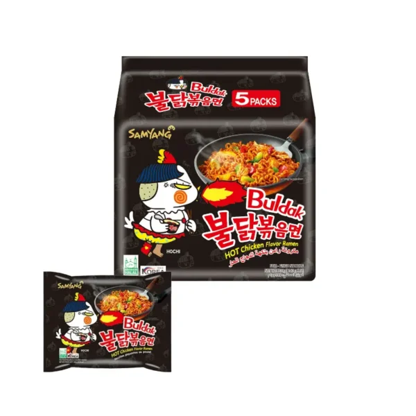 Samyang original buldak ramen hot chicken 140gx3x15pcs - Image 2