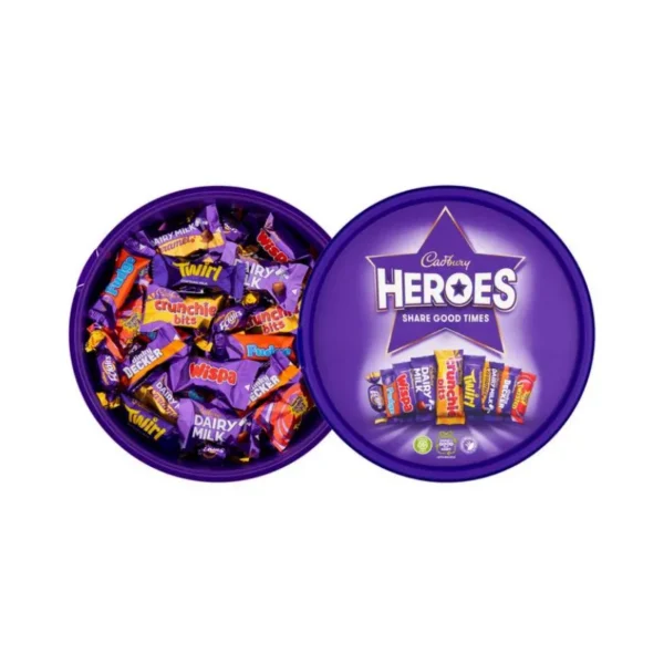 Cadbury Heroes Chocolate Tubs Perfect for Sharing Moments in Dubai عبوات شوكولاتة كادبوري هيروز مثالية للمشاركة في دبي