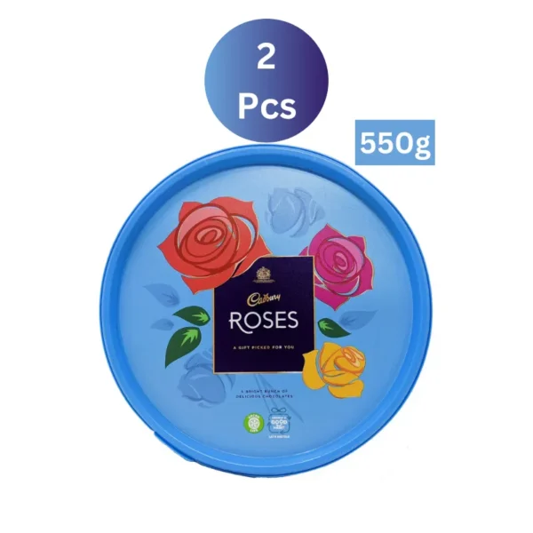 Cadbury Roses Chocolates 2 Tubs 550g in Dubai شوكولاتة كادبوري روزز 2 عبوة 550 جرام في دبي