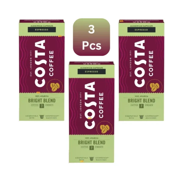 Costa Bright Blend Espresso Capsules - Offered by AN Retail Foodstuff Trading in Dubai كبسولات كوستا برايت بليند اسبريسو مقدمة من شركة AN Retail Foodstuff Trading في دبي