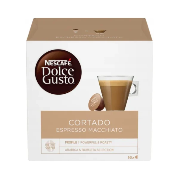 Nescafe Dolce Gusto Cortado Espresso Macchiato 3x48Pcs Coffee Capsules - Image 2