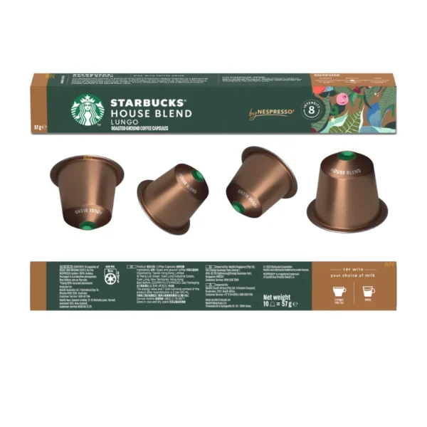 Medium roast Starbucks House Blend coffee pods 30pcs with toffee and nutty notes