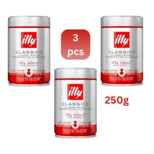 Illy Classico 3x250g filter ground coffee for smooth aroma