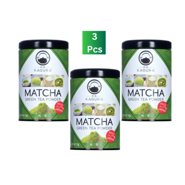 Kagura Matcha Green Tea Powder 70g x 3 Pieces – Organic Matcha Powder from Japan. Available in Dubai An Retail foodstuff trading