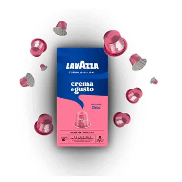 Lavazza Crema e Gusto Dolce Italian Coffee with Caramel Notes لافاتزا كريما إي جوستو دولسي قهوة إيطالية بلمسات الكراميل