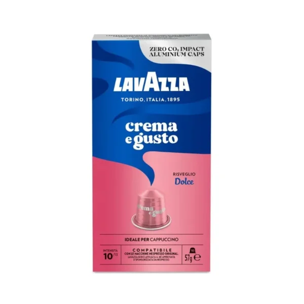 Lavazza Dolce Nespresso Capsules Smooth Coffee for Every Occasion | كبسولات نسبريسو لافاتزا دولسي قهوة ناعمة لكل المناسبات