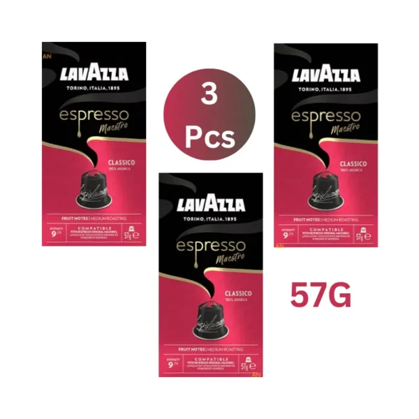 Lavazza Espresso Classico Nespresso Coffee Capsules Authentic Italian Coffee in Dubai كبسولات قهوة نسبريسو لافاتزا إسبريسو كلاسيكو قهوة إيطالية أصلية في دبي جرب الان