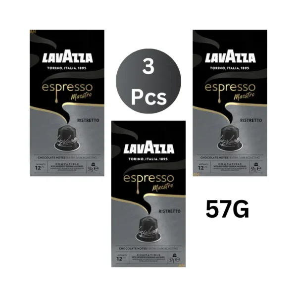Lavazza Espresso Ristretto Nespresso Capsules Intense and Rich Coffee in Dubai كبسولات قهوة نسبريسو لافاتزا إسبريسو ريستريتو قهوة غنية وكثيفة في دبي