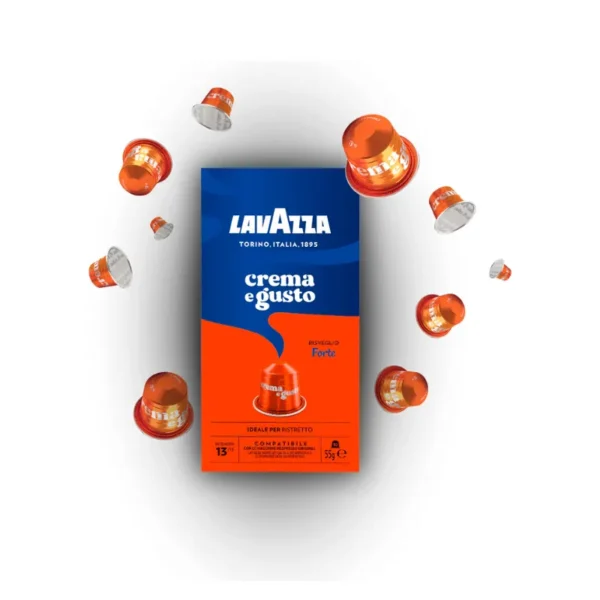 Lavazza Forte Coffee Capsules Bold and Intense Espresso كبسولات قهوة لافاتزا فورت إسبريسو قوي وجري