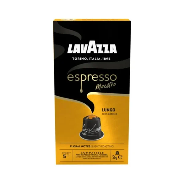 Lavazza Espresso Lungo Premium Italian Coffee for Lungo Lovers لافاتزا إسبرسو لونجو قهوة إيطالية فاخرة لعشاق اللونجو