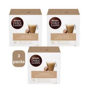 Nescafe Dolce Gusto Cortado Espresso Macchiato capsules in 3x48 pack Where to get in Dubai