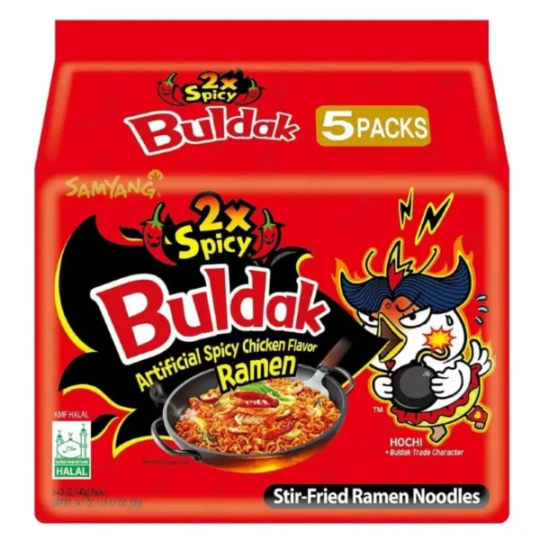 Samyang 2x Spicy Noodles 140g x 3 Pack for Retail Sale Dubai