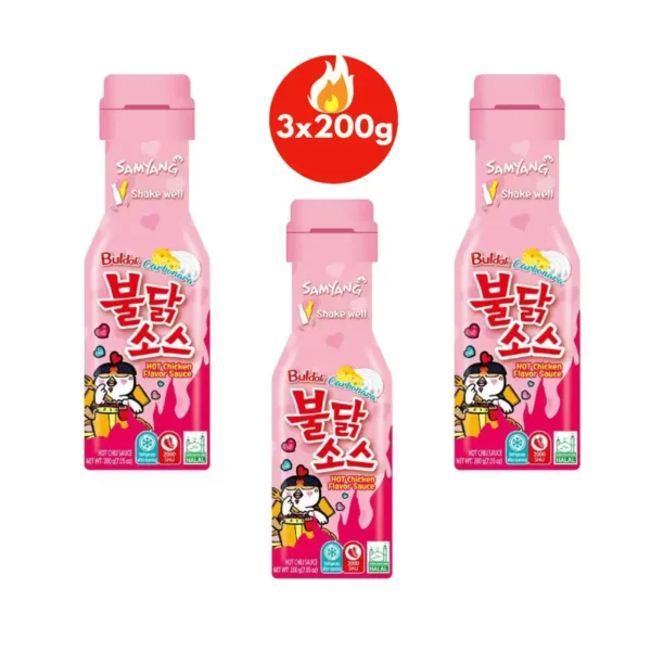 Samyang Carbonara Buldak Sauce 200g Pack of Three Bottles