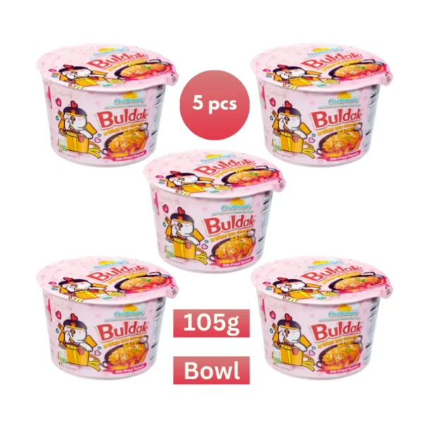 Samyang Hot Chicken Carbonara Big Cup 105g Pack of 5 for Retail