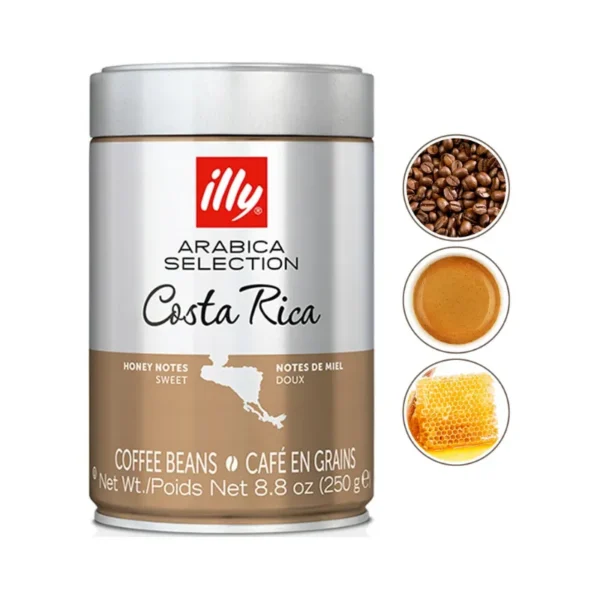 Costa Rican Arabica coffee by Illy with bright citrus and floral notes
