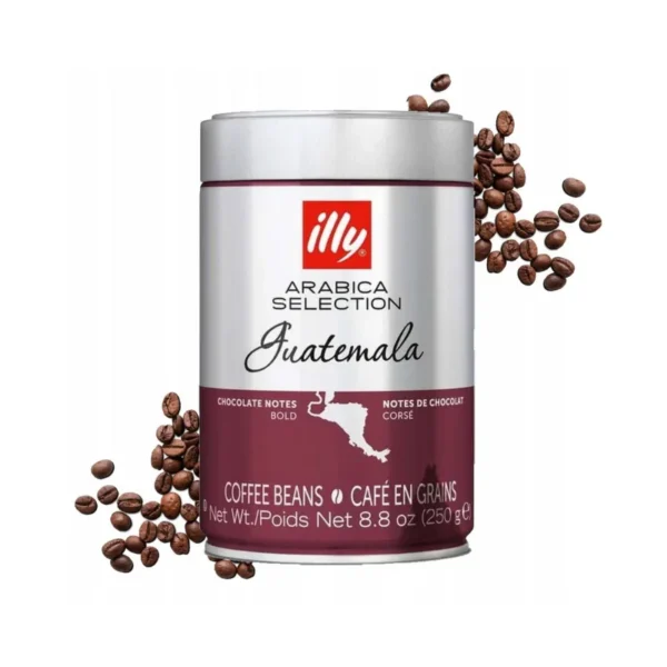 Guatemalan Arabica coffee beans by Illy with chocolate and citrus notes