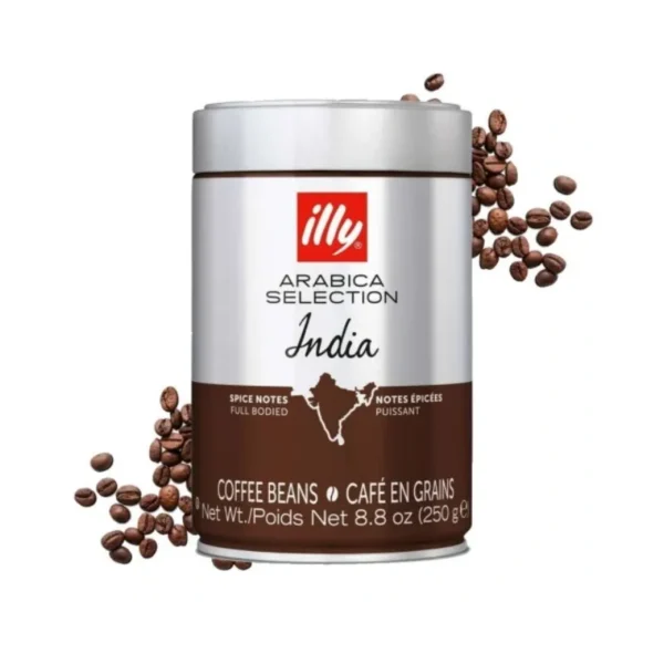 Indian Arabica coffee by Illy with earthy and spicy flavor notes