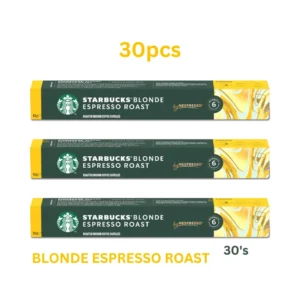 Starbucks Blonde Espresso Roast 30's coffee capsules available in Dubai