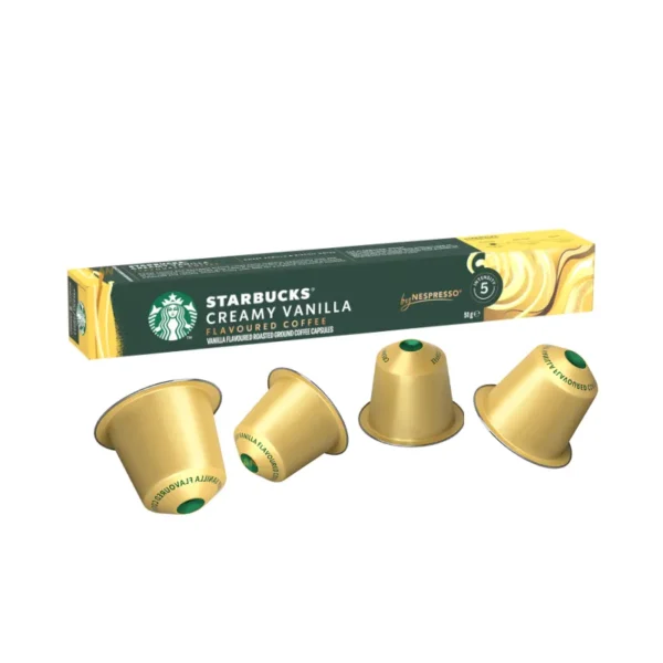 Vanilla flavored Starbucks coffee capsules 30's Starbucks Creamy Vanilla Blonde Roast coffee capsules medium roast Available in Dubai Order Online