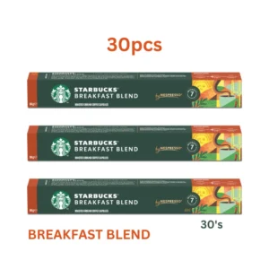 Starbucks Breakfast Blend Coffee Capsules 30's light roast available in Dubai