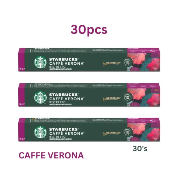Starbucks Caffè Verona Ristretto Coffee Capsules 30's dark roast available in Dubai