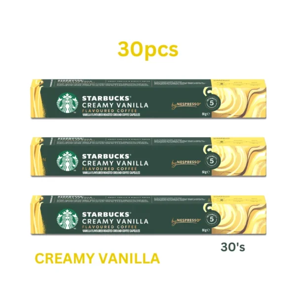 Starbucks Creamy Vanilla Blonde Roast 30's coffee capsules available in Dubai