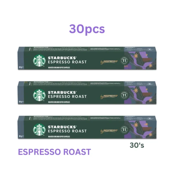 Starbucks Espresso Roast Coffee Capsules 30's dark roast available in Dubai