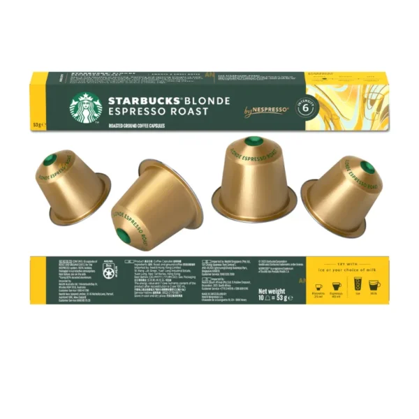 Starbucks Blonde Espresso coffee capsules 30's light roast buyers in Dubai