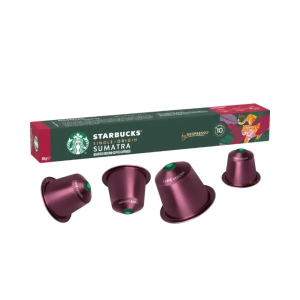 Starbucks single origin Sumatra coffee capsules 30's for Nespresso users in Dubai