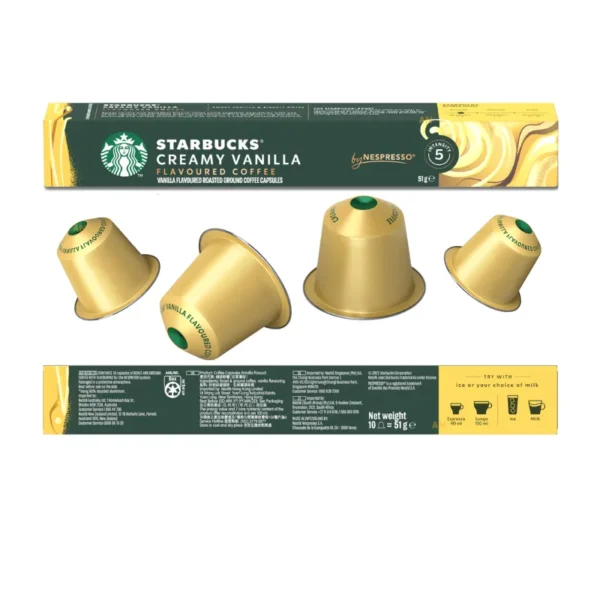 Starbucks Creamy Vanilla Blonde Roast Coffee Capsules 30pcs by Nespresso - Image 2