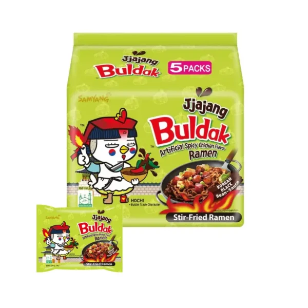 samyang Jjajang Buldak offer 3packs 140g Available in Dubai AN Foodstuff