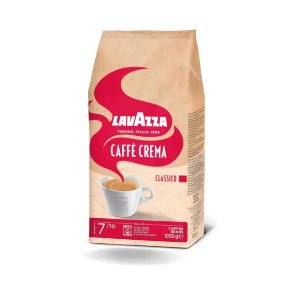 Lavazza Caffe Crema Classico Coffee Beans 2pcs 1kg Medium Roast Balanced and Smooth Flavor - Image 2