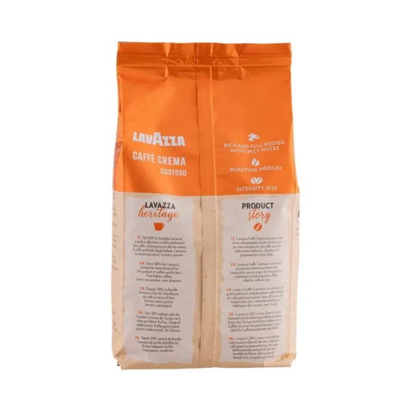 Lavazza Caffe Crema Gustoso Coffee Beans 2pcs 1kg online with fast delivery in Dubai, Premium Lavazza Caffe Crema Gustoso 2pcs 1kg whole bean coffee for espresso, cappuccino, and lattes in Dubai