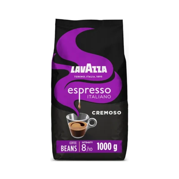 The Lavazza Espresso Italiano Cremoso 2pcs 1kg coffee beans are crafted for those who enjoy a bold espresso with rich crema and subtle aromatic notes