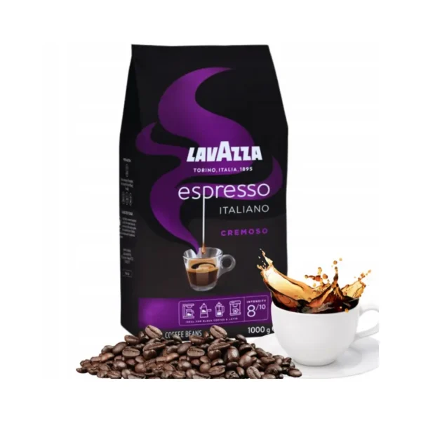 Lavazza Espresso Italiano Cremoso Whole Bean Coffee 2pcs Medium Roast 1kg