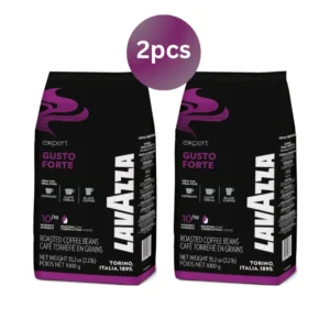 Lavazza Expert Gusto Forte Dark Roast Coffee Beans 1kg 2pcs for espresso