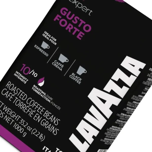 Lavazza Expert Gusto Forte Coffee Beans 2pcs 1kg pack for professional brewing